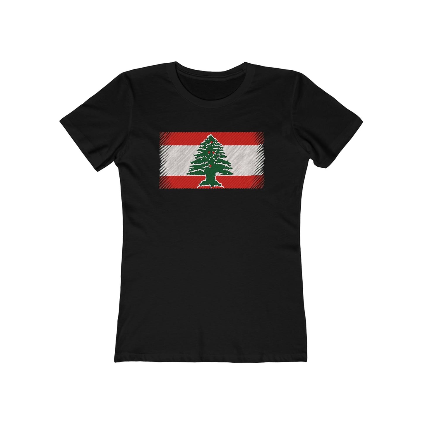 Artsy Lebanon Flag T-Shirt - faithwear