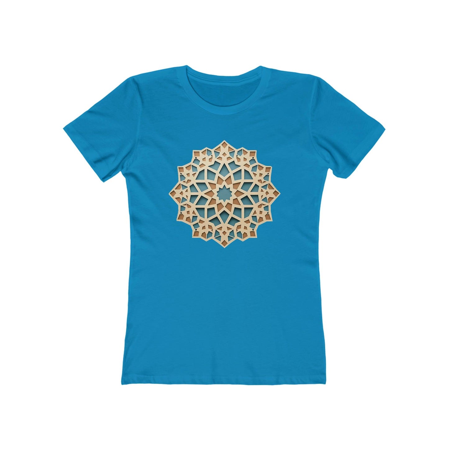 Stylish Pastel Girih Pattern T-Shirt - faithwear