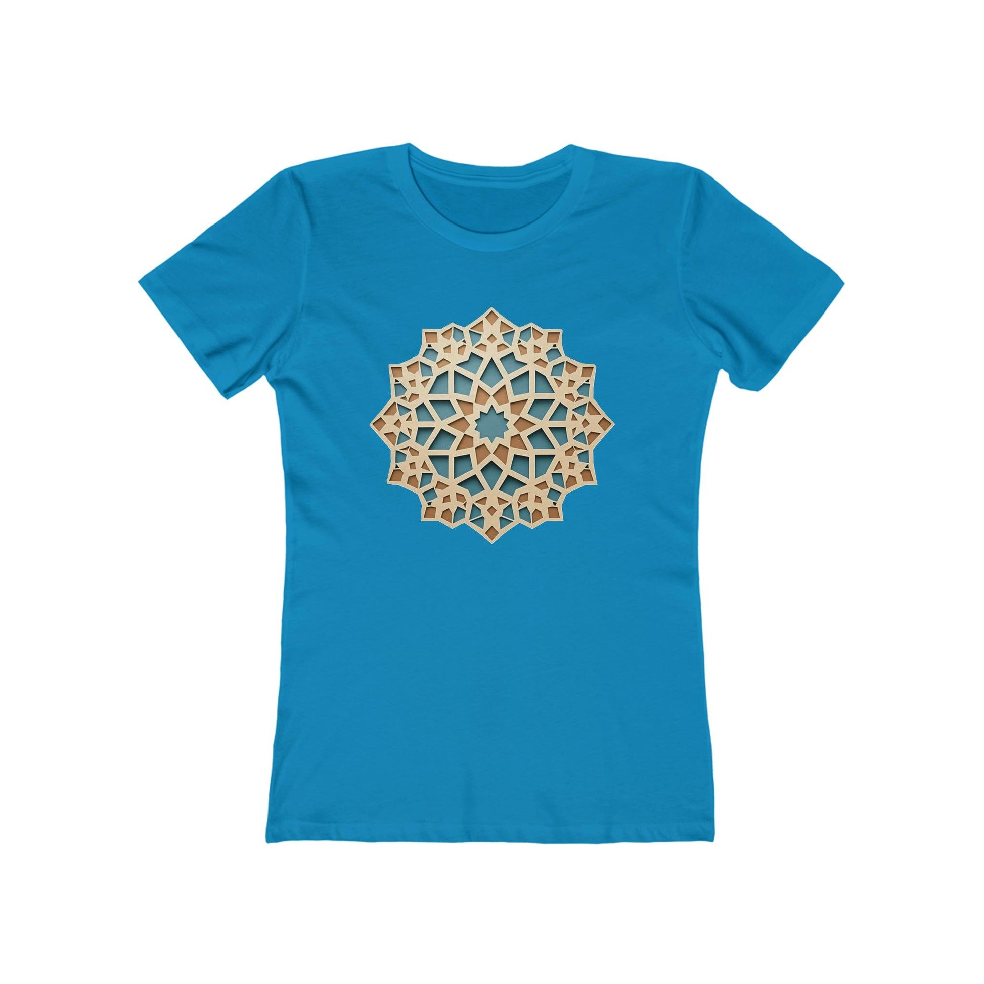 Stylish Pastel Girih Pattern T-Shirt - faithwear