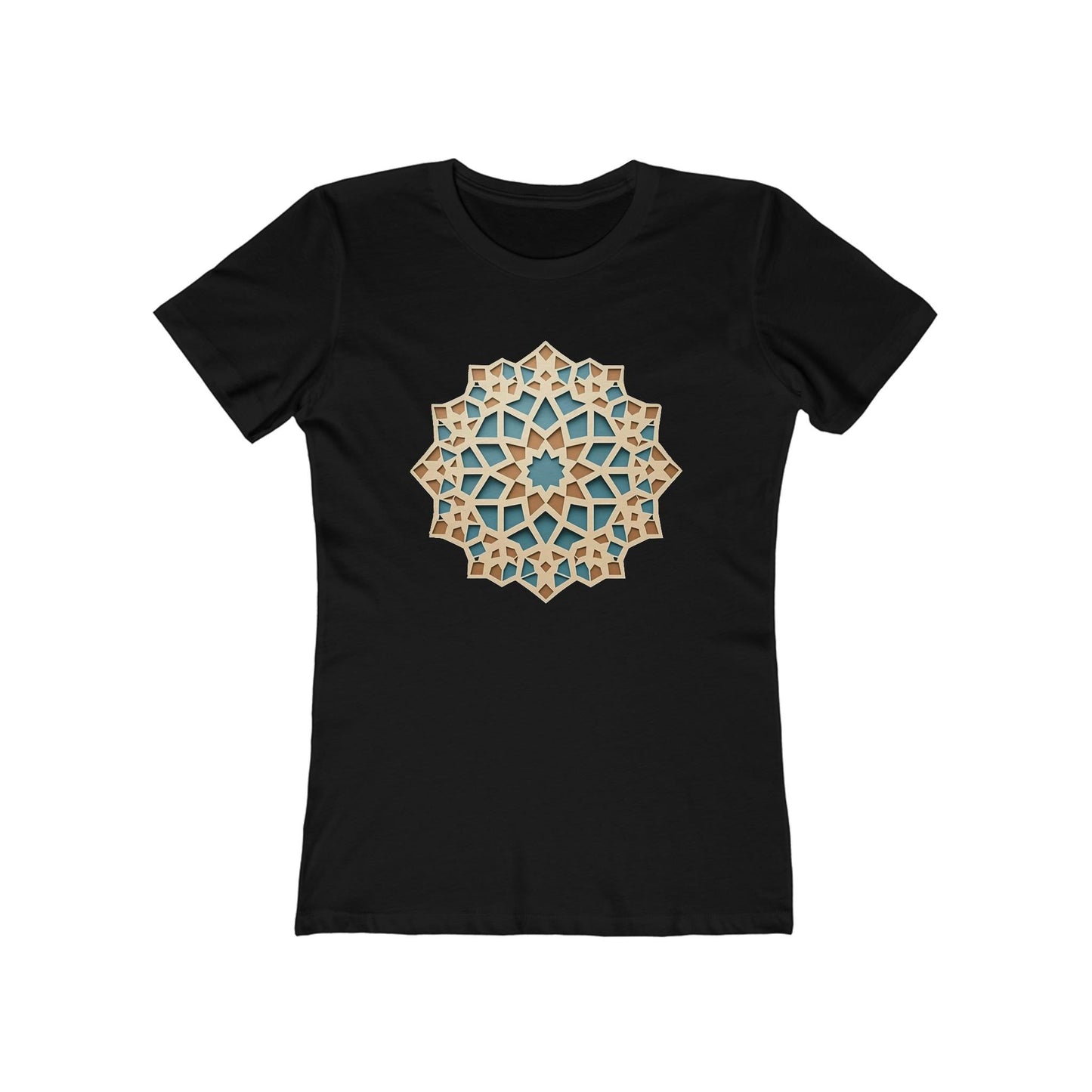 Stylish Pastel Girih Pattern T-Shirt - faithwear
