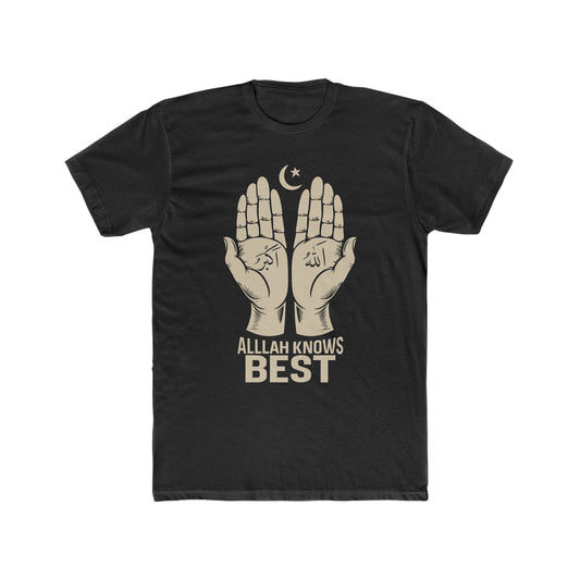 Allah Knows Best Islamic T-Shirt - faithwear - Expression Collection for Men, Men's Clothing, T-shirts