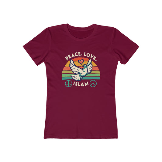 'Peace, Love, Islam' Muslim T-Shirt - faithwear - Expression Collection for Women, T-shirts, Women's Clothing