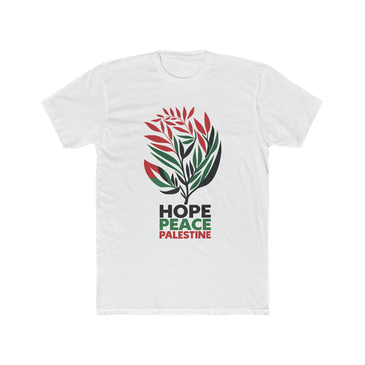 Hope. Peace. Palestine T-Shirt - faithwear - Men's Clothing, Palestine Collection for Men, T-shirts