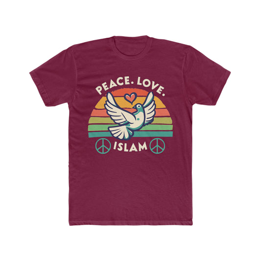 Spread Peace, Love, Islam Muslim T-Shirt - faithwear - Expression Collection for Men, Men's Clothing, T-shirts