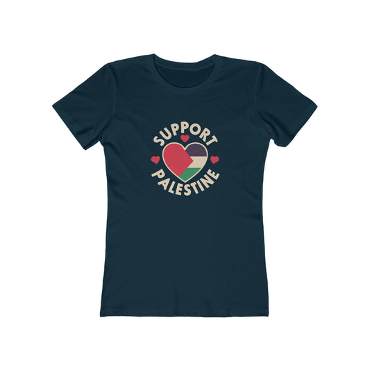 Support Palestine' T-Shirt: Stand for Justice - faithwear - Palestine Collection for Women, T-shirts, Women's Clothing