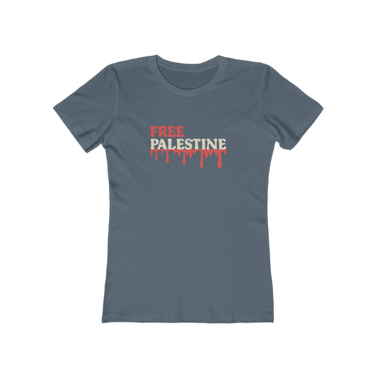 Free Palestine Statement Tee - Palestinian Blood - faithwear - Palestine Collection for Women, T-shirts, Women's Clothing