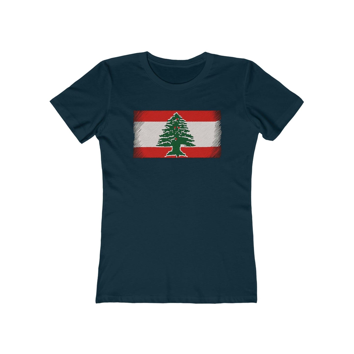 Artsy Lebanon Flag T-Shirt - faithwear