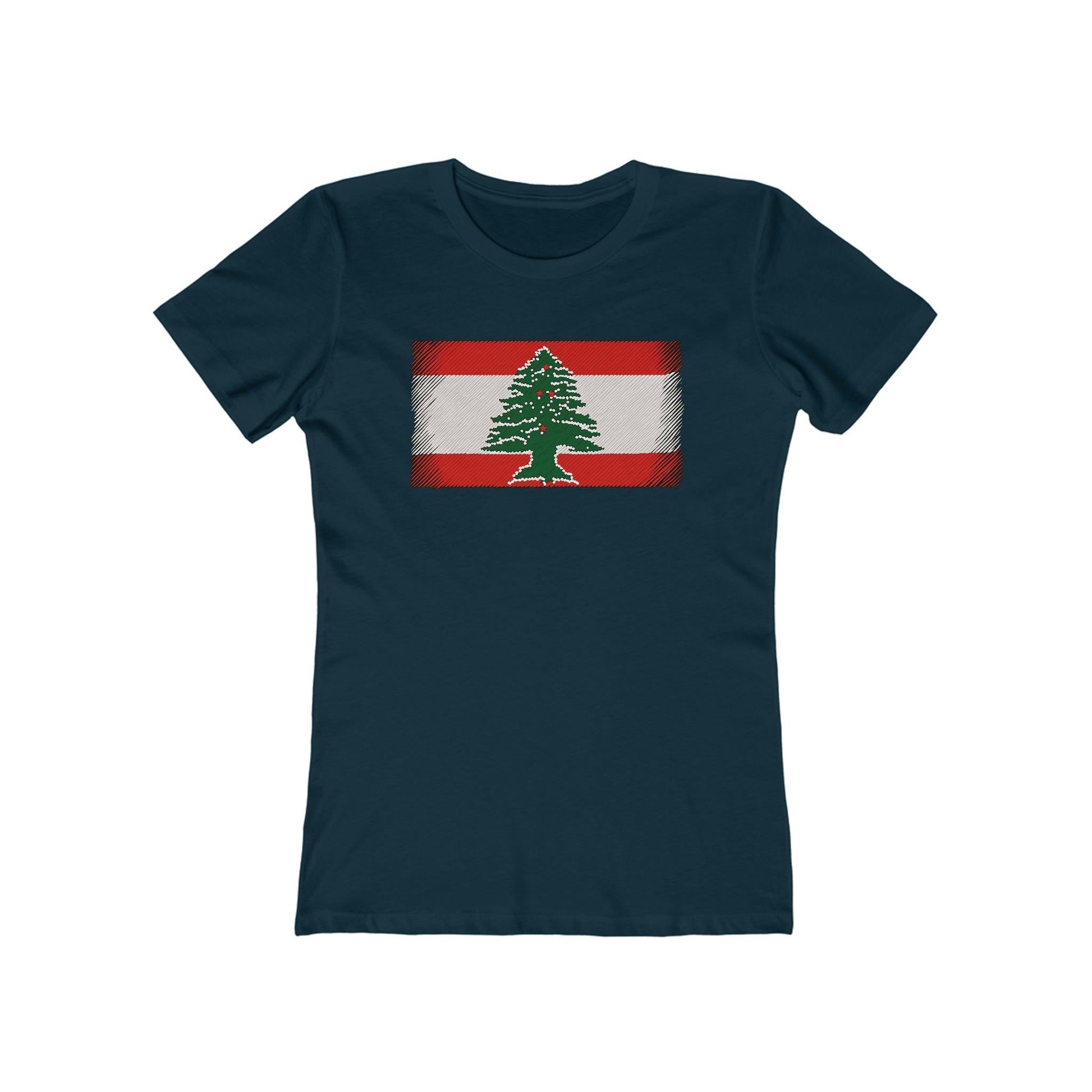 Artsy Lebanon Flag T-Shirt - faithwear