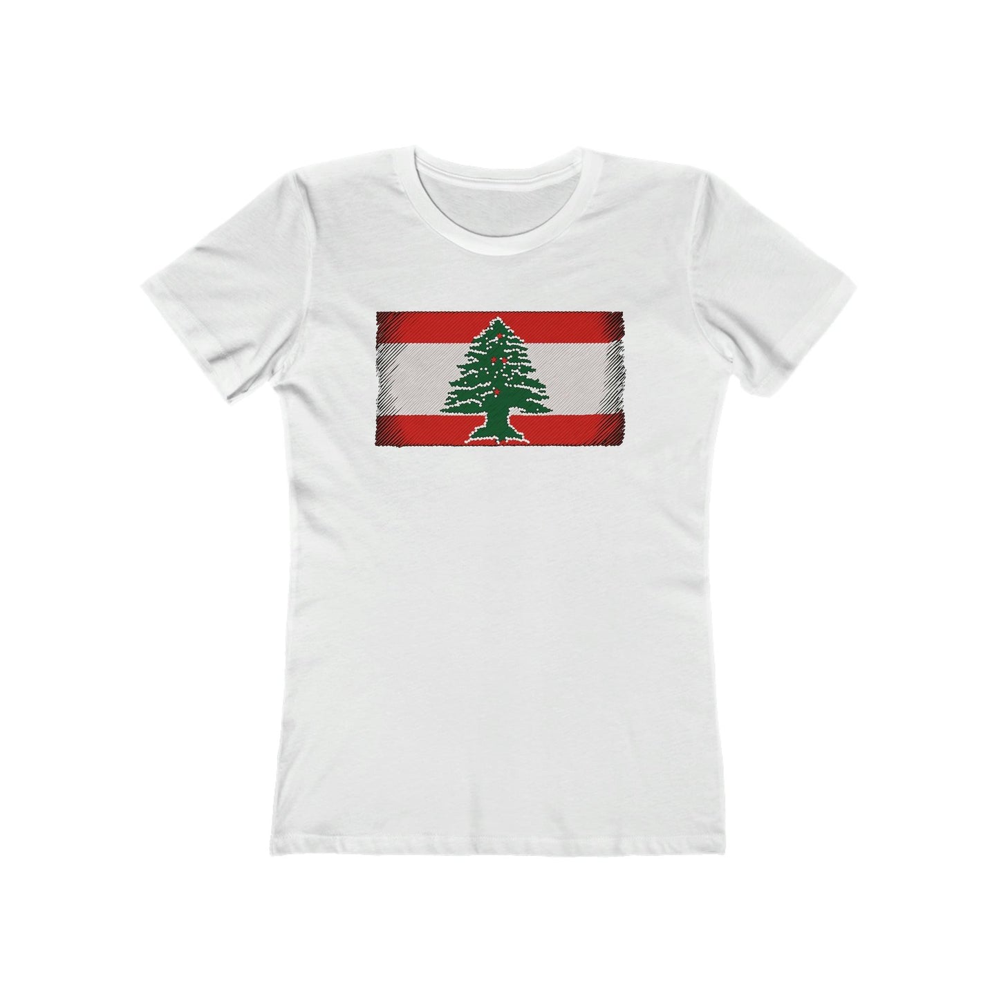 Artsy Lebanon Flag T-Shirt - faithwear