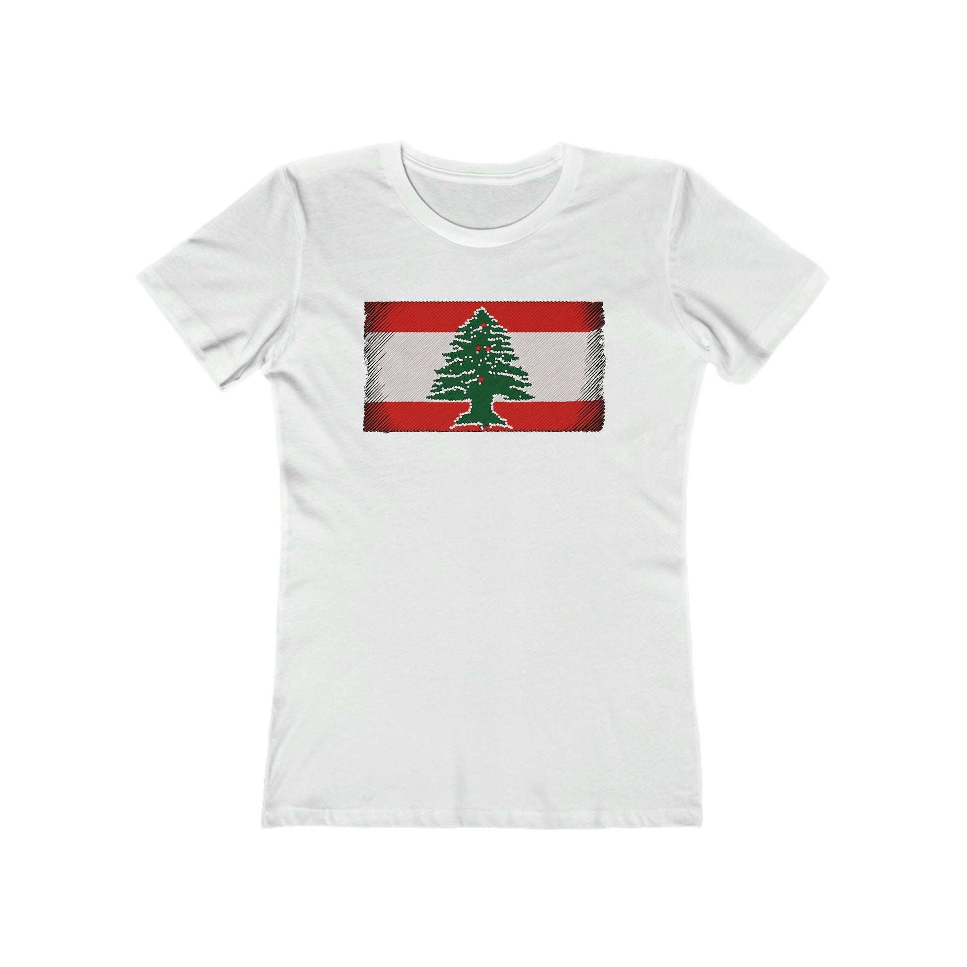 Artsy Lebanon Flag T-Shirt - faithwear