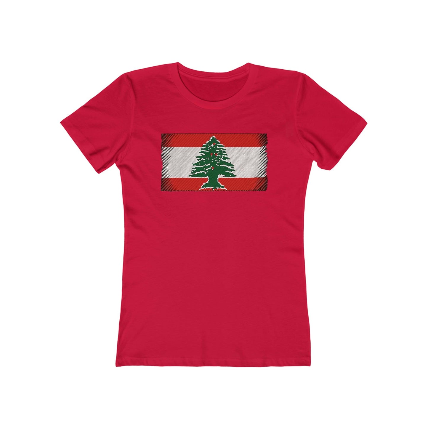 Artsy Lebanon Flag T-Shirt - faithwear