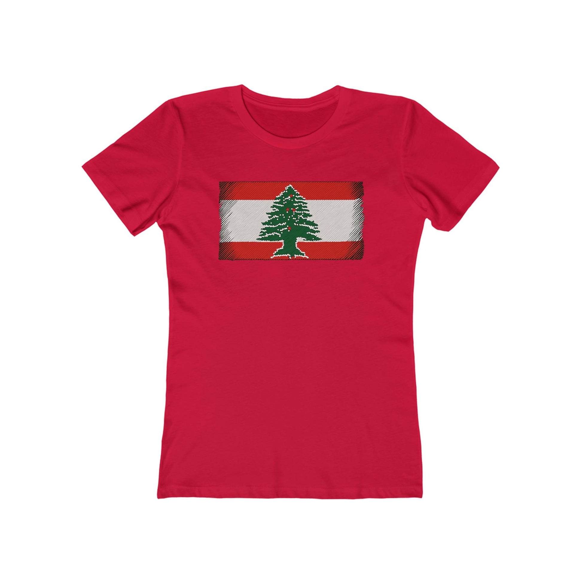 Artsy Lebanon Flag T-Shirt - faithwear