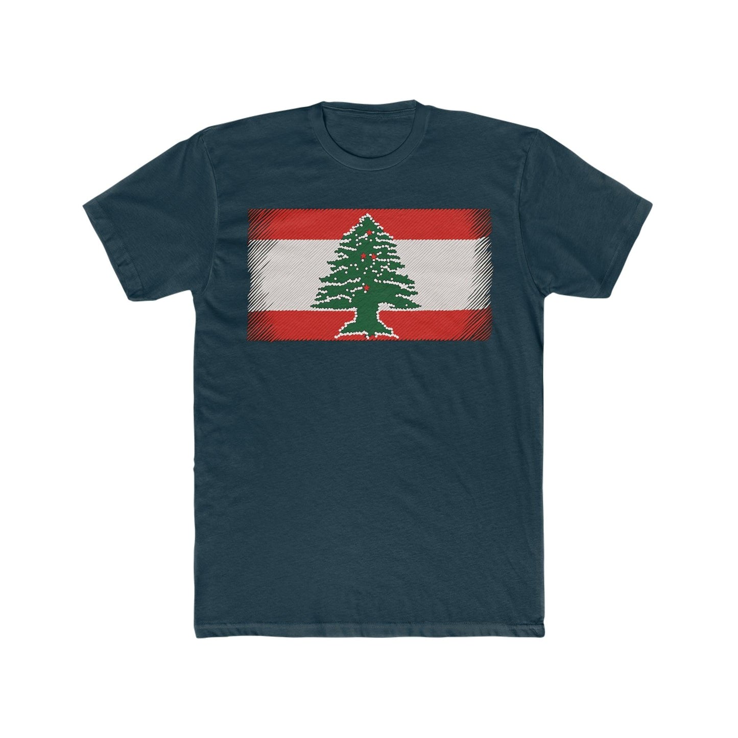 Artsy Lebanon Flag T-Shirt - faithwear