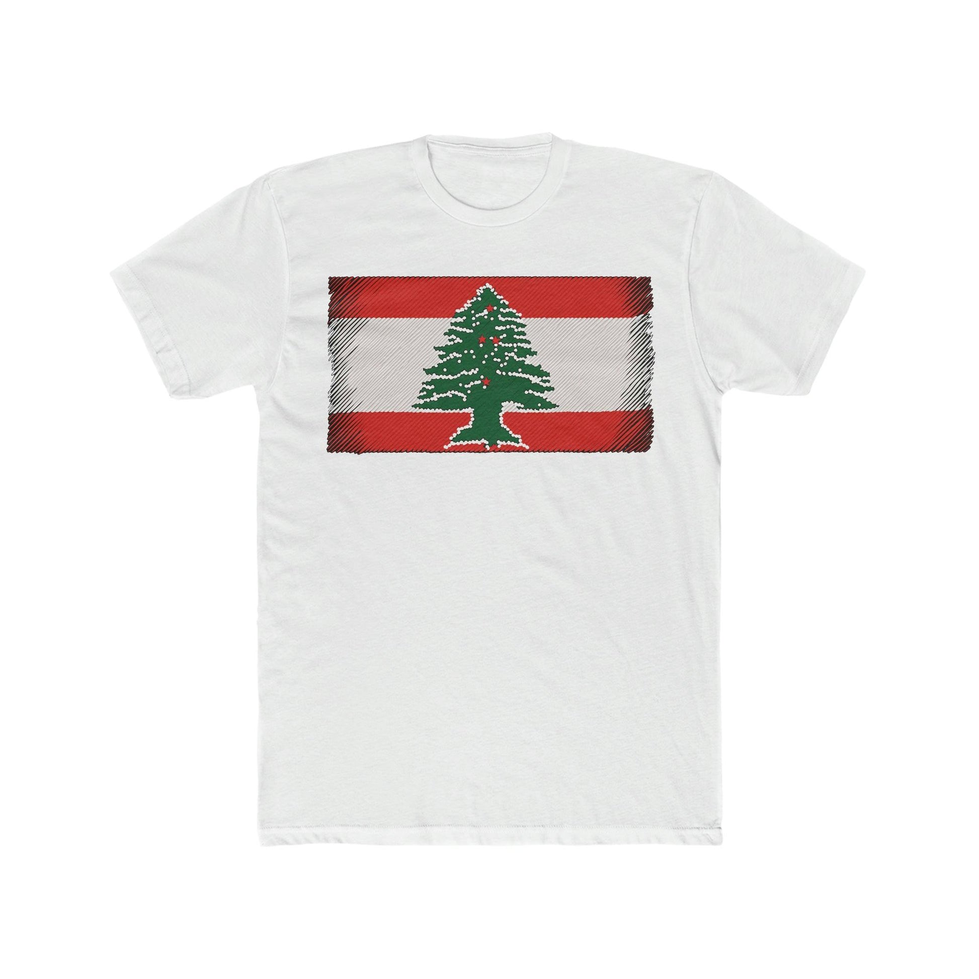 Artsy Lebanon Flag T-Shirt - faithwear