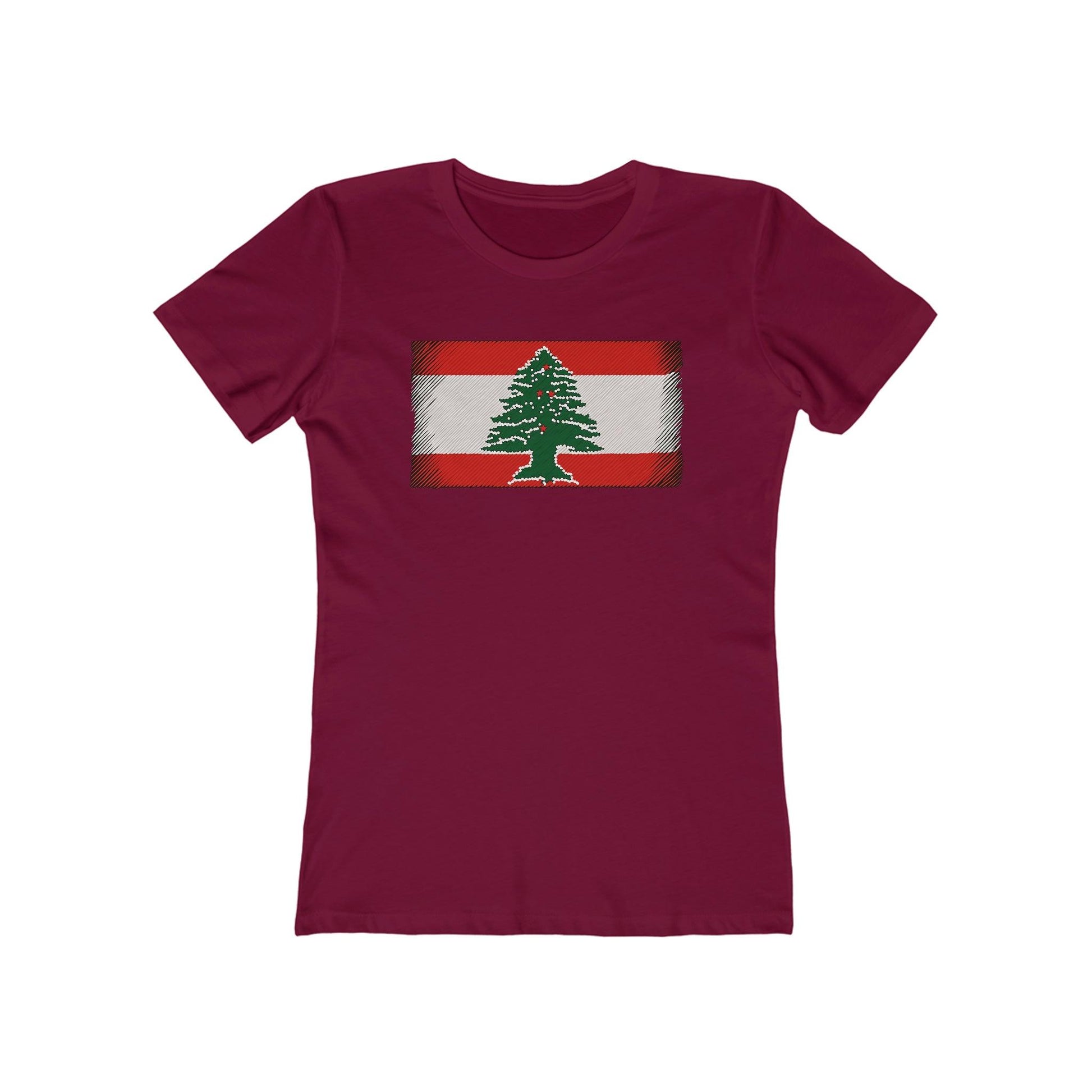 Artsy Lebanon Flag T-Shirt - faithwear