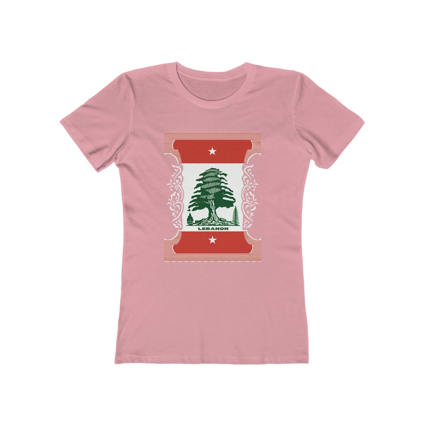 Artsy Lebanon Postage Stamp T-Shirt - faithwear