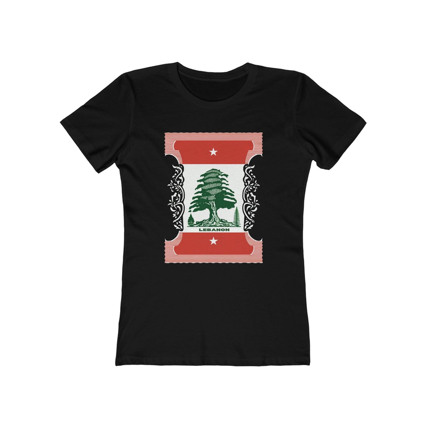 Artsy Lebanon Postage Stamp T-Shirt - faithwear