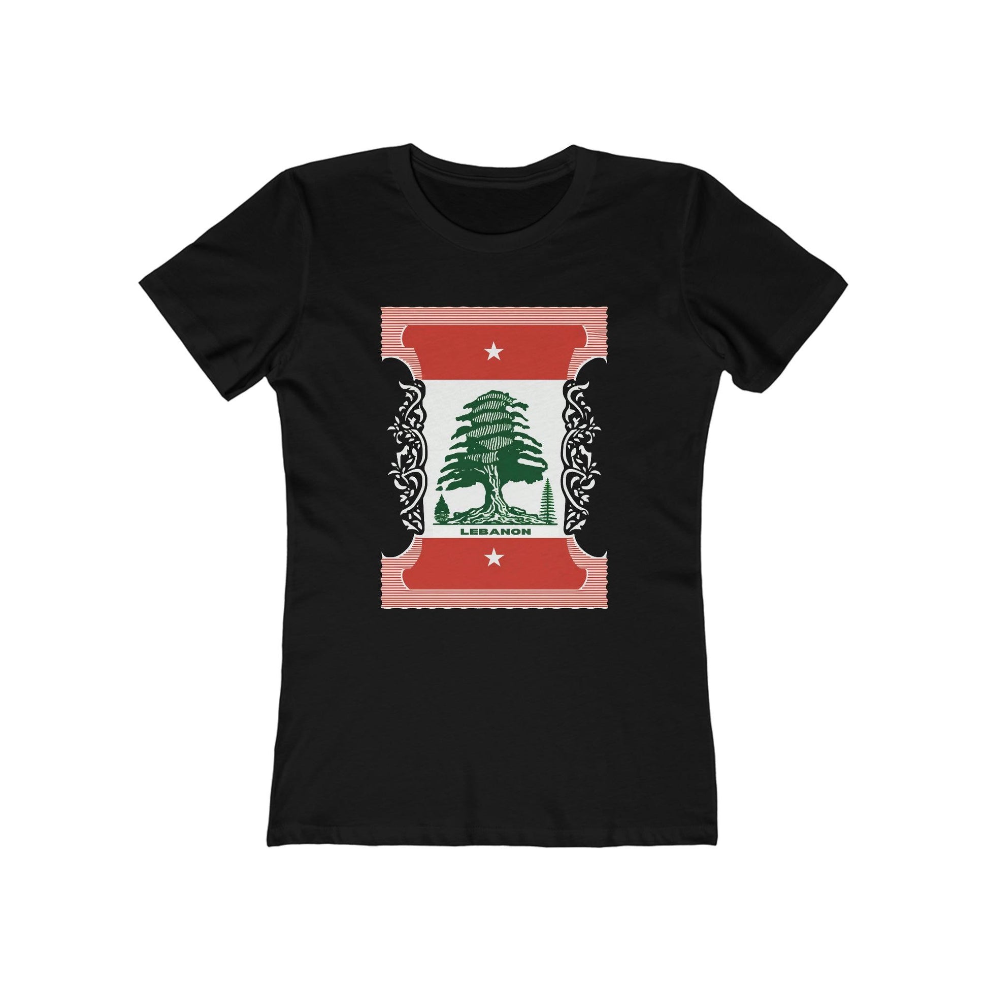 Artsy Lebanon Postage Stamp T-Shirt - faithwear