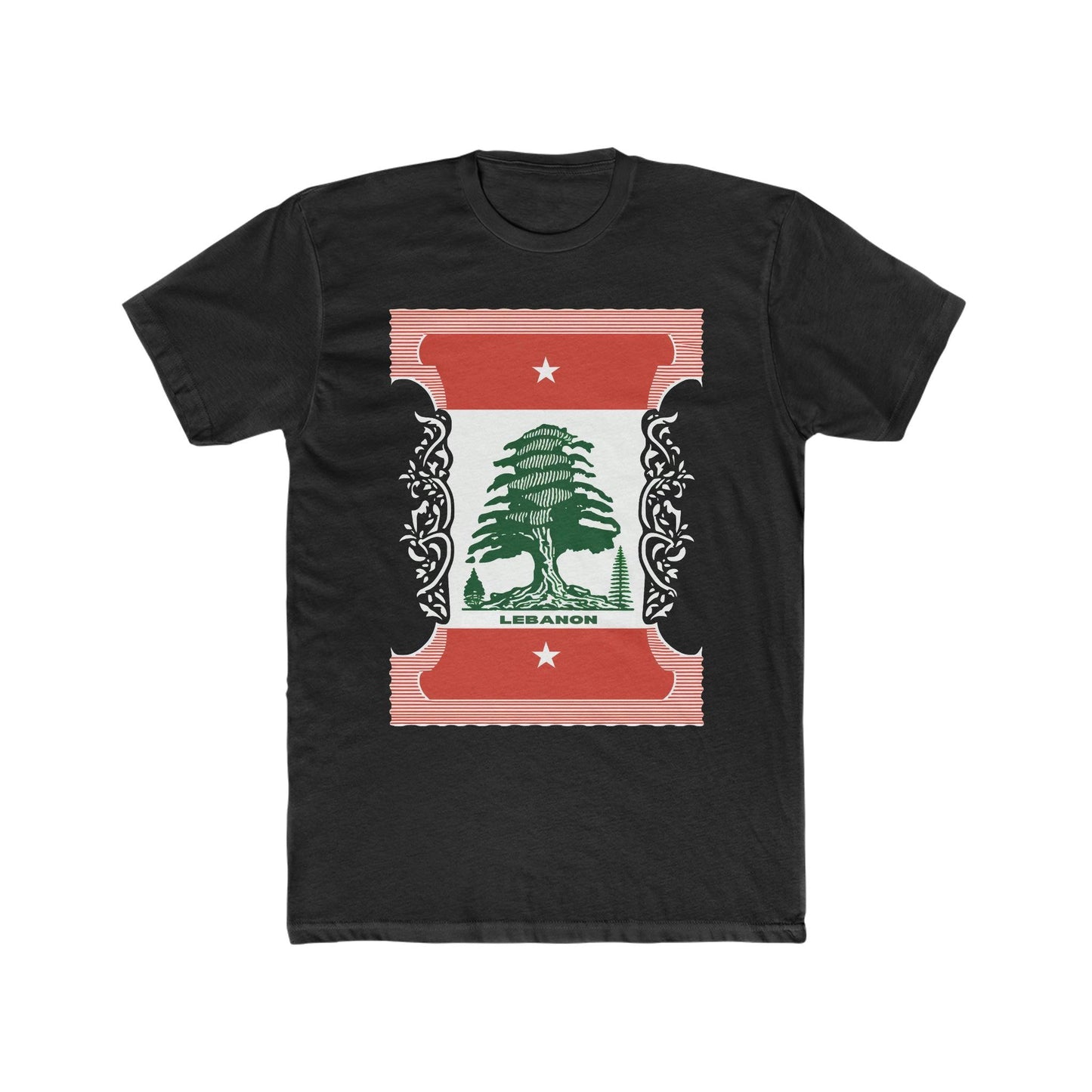 Artsy Lebanon Postage Stamp T-Shirt - faithwear