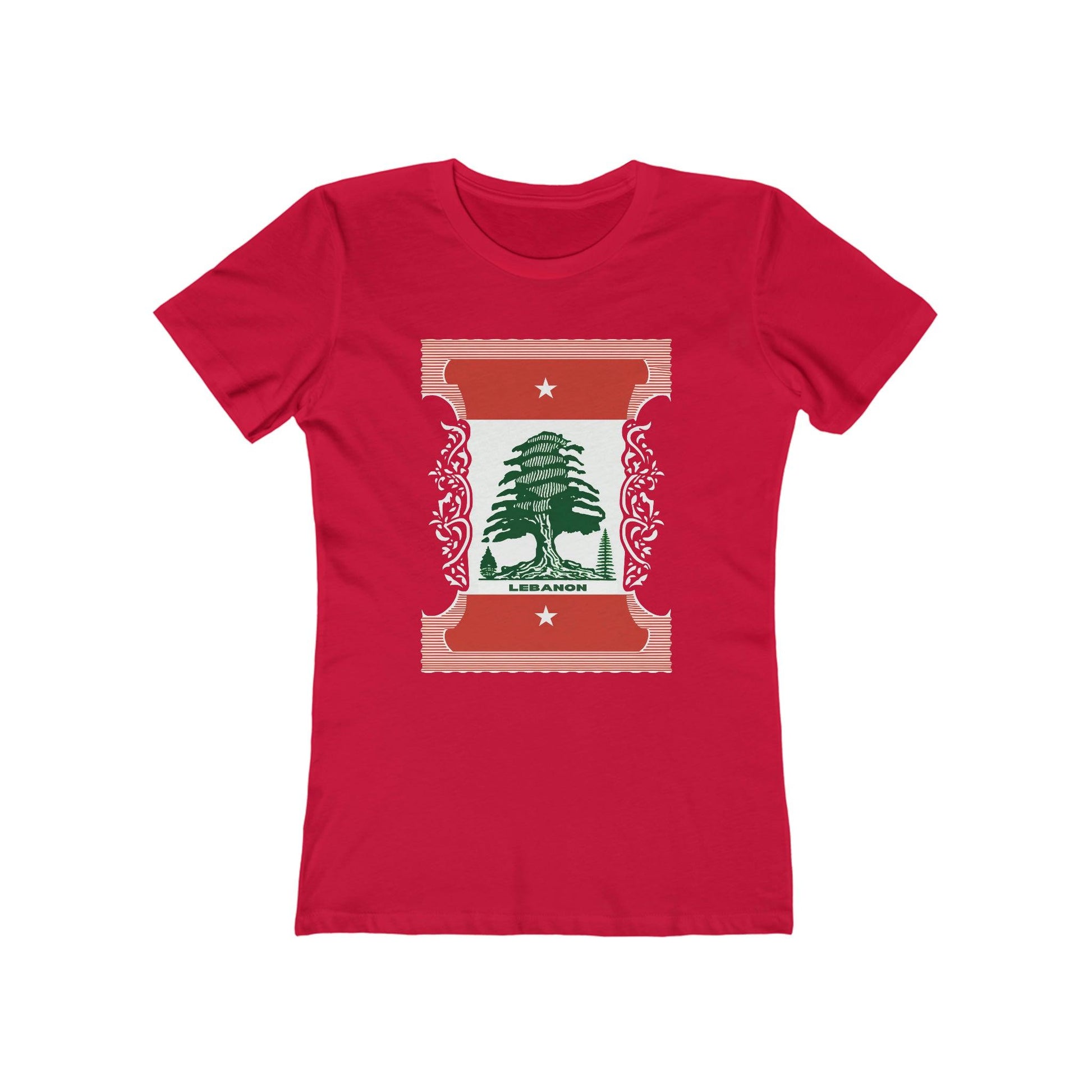 Artsy Lebanon Postage Stamp T-Shirt - faithwear