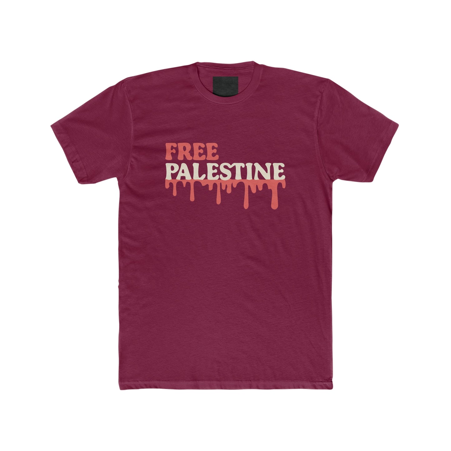 'Free Palestine' Tee - Blood of Palestinians Dripping - faithwear