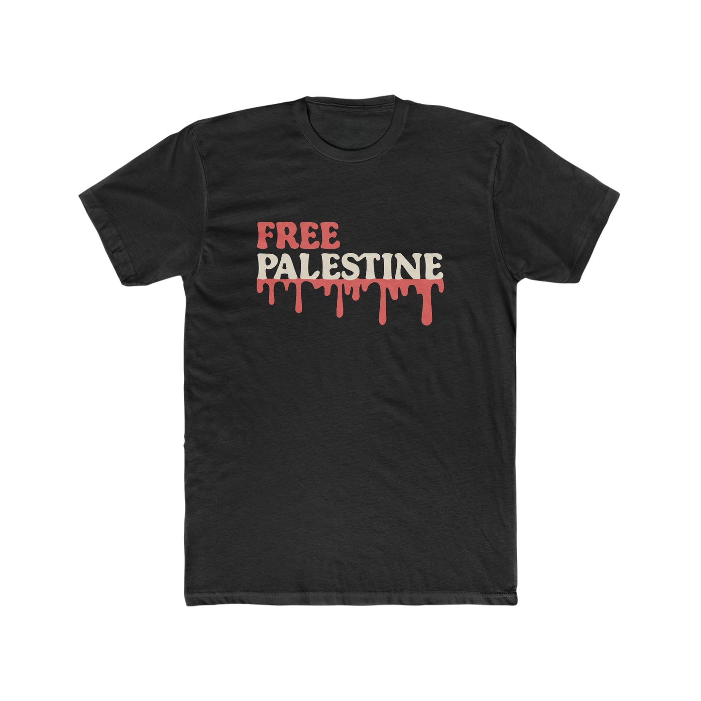 'Free Palestine' Tee - Blood of Palestinians Dripping - faithwear