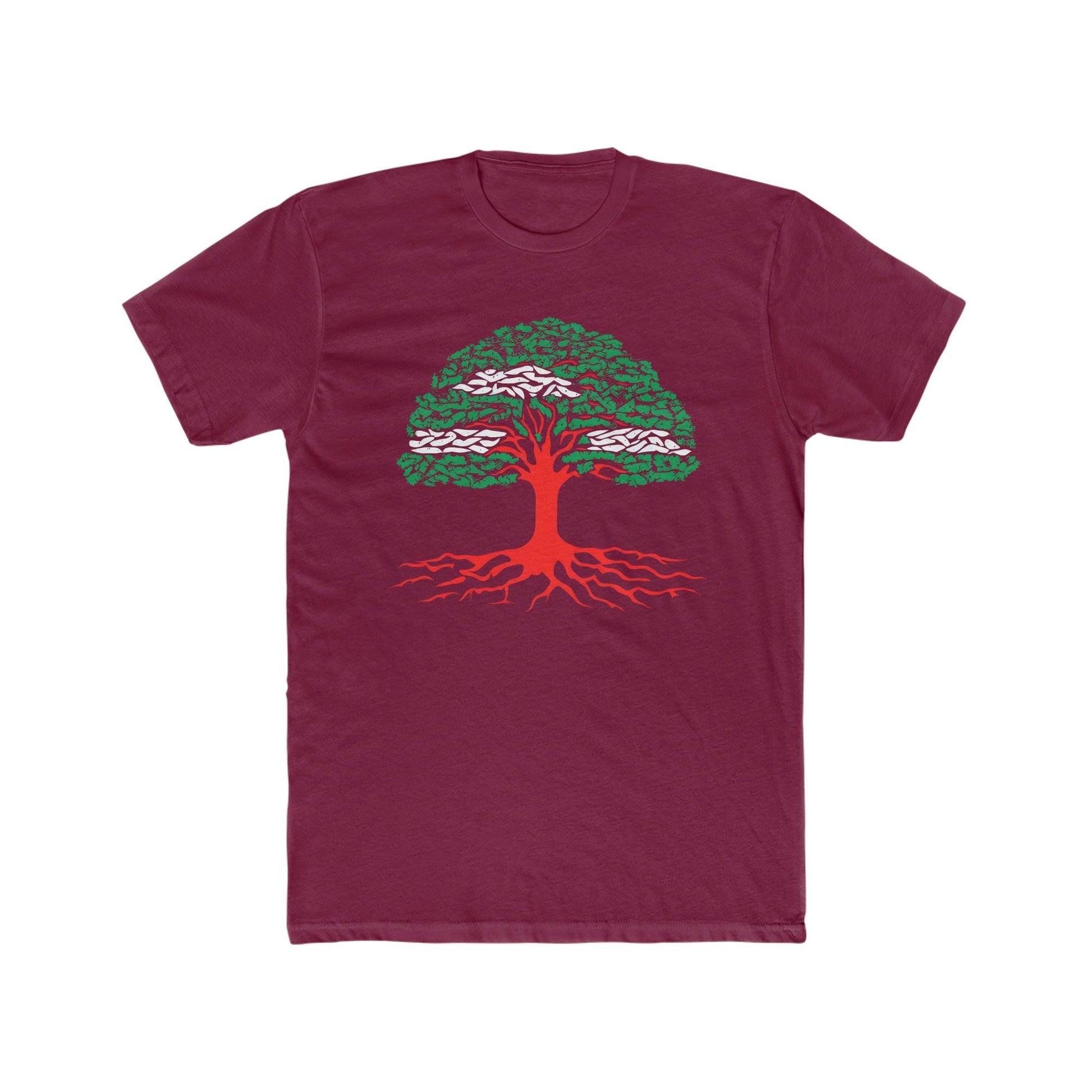 Lebanon's Spirit - Cedar Tree Flag T-shirt - faithwear