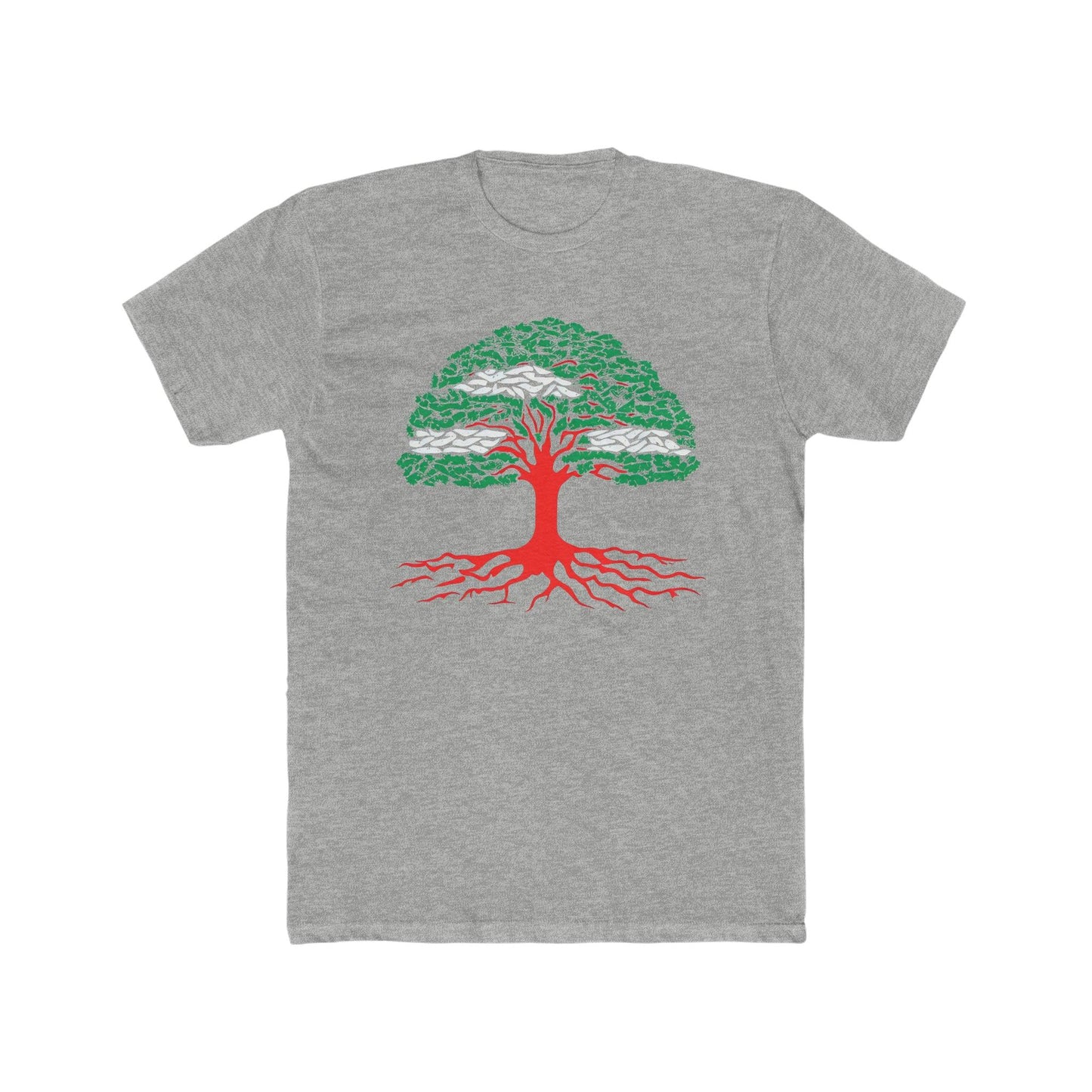 Lebanon's Spirit - Cedar Tree Flag T-shirt - faithwear