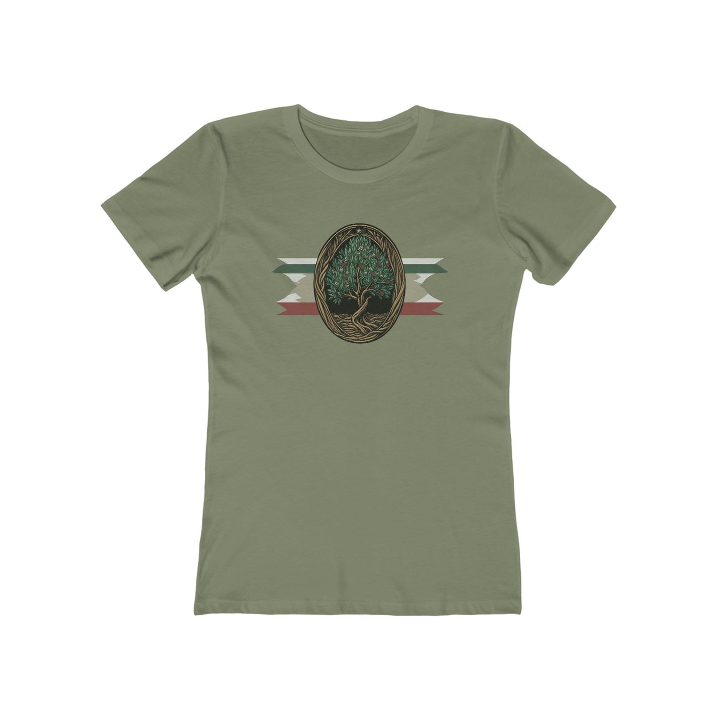 Olive Tree Palestine Flag T-Shirt - faithwear