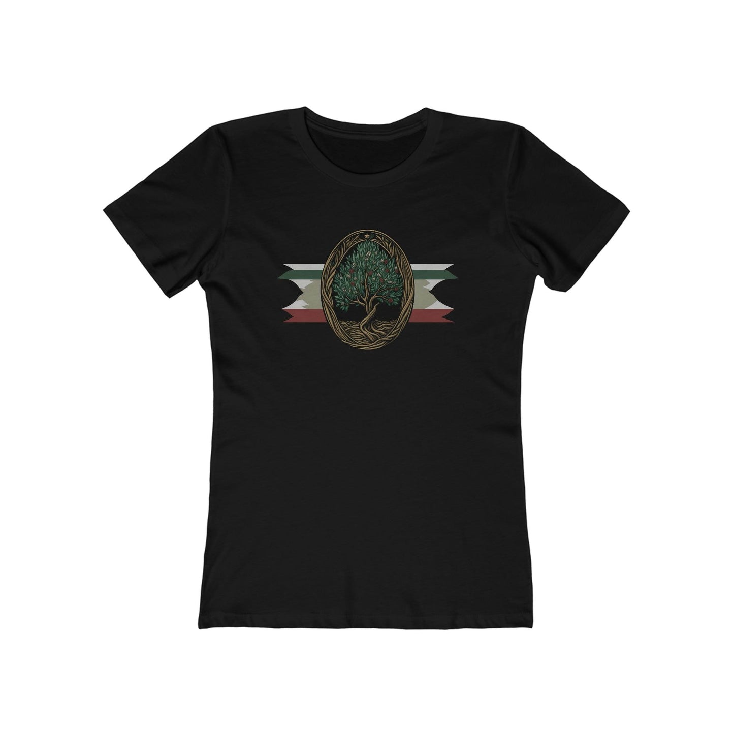 Olive Tree Palestine Flag T-Shirt - faithwear