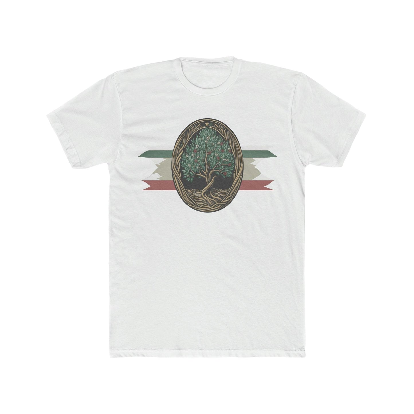 Olive Tree Palestine Flag T-Shirt - faithwear