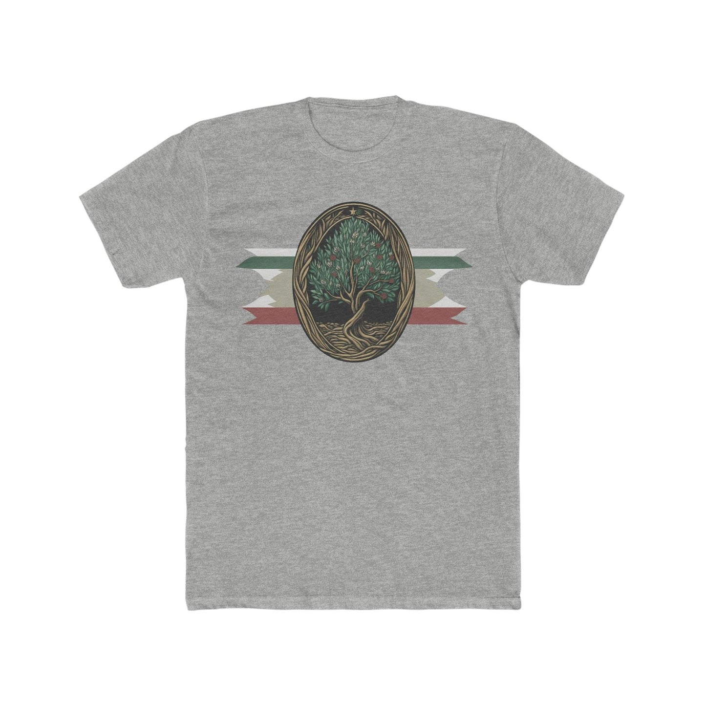 Olive Tree Palestine Flag T-Shirt - faithwear