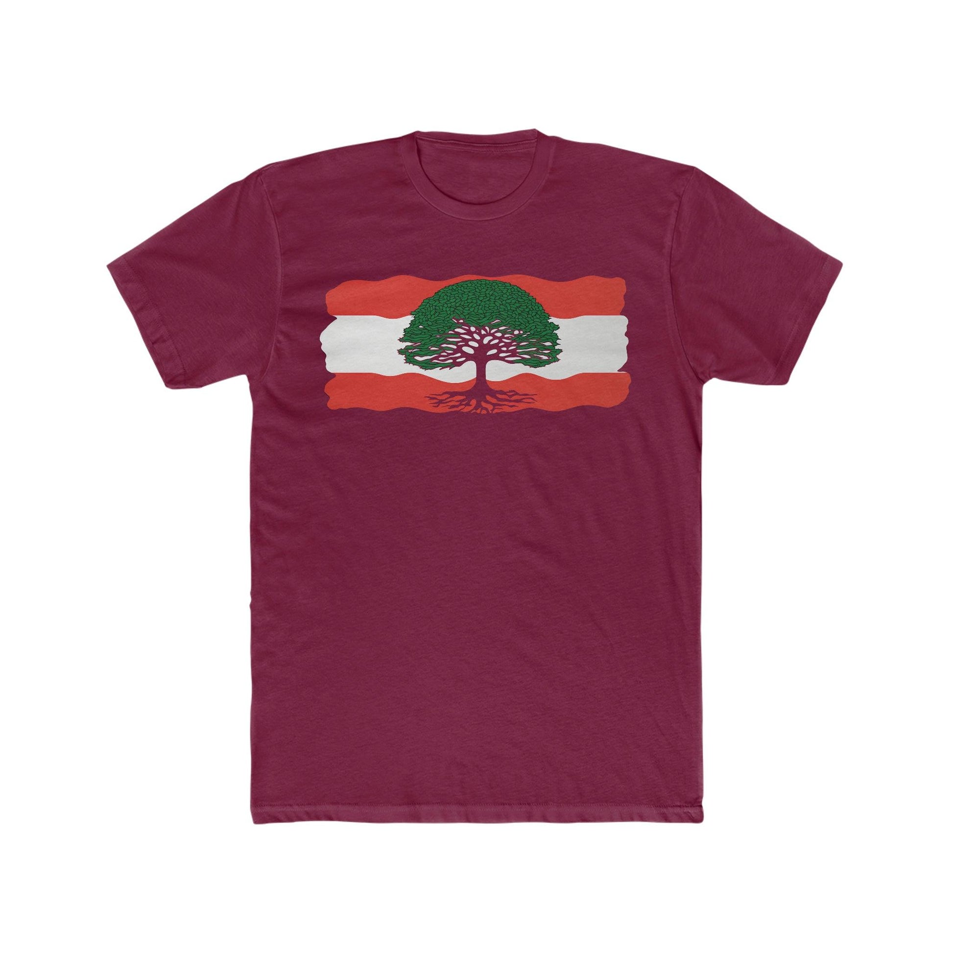 Paint Inspired Lebanese Flag T-Shirt - faithwear