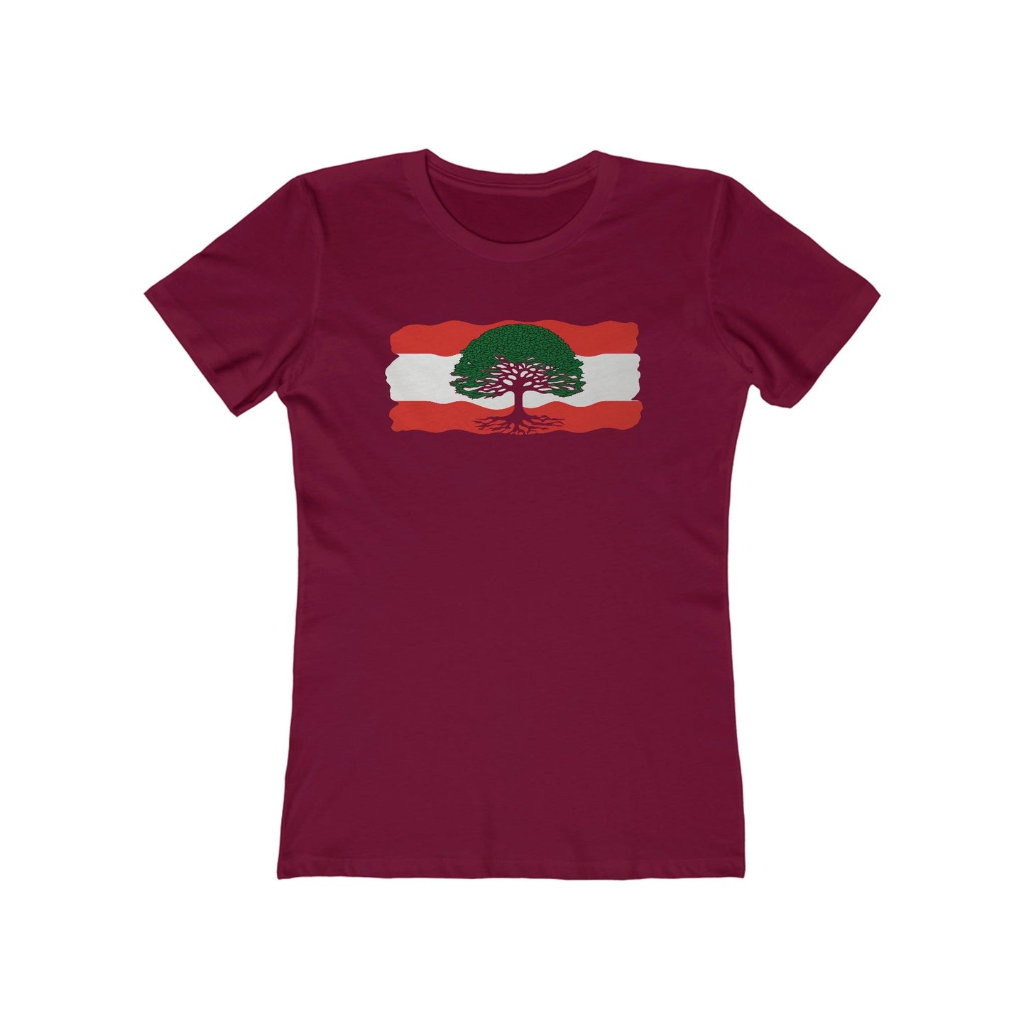 Paint Inspired Lebanese Flag T-Shirt - faithwear