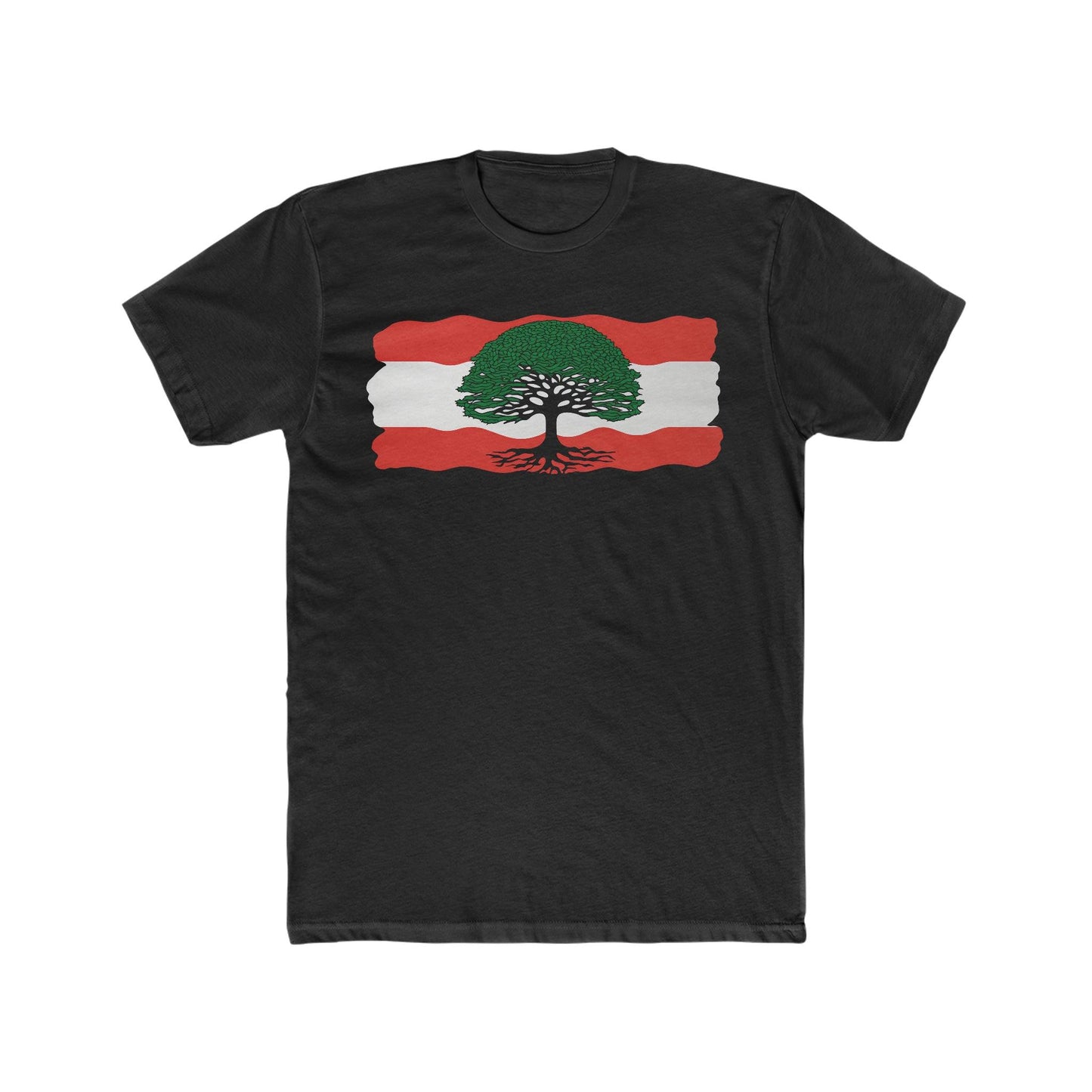 Paint Inspired Lebanese Flag T-Shirt - faithwear