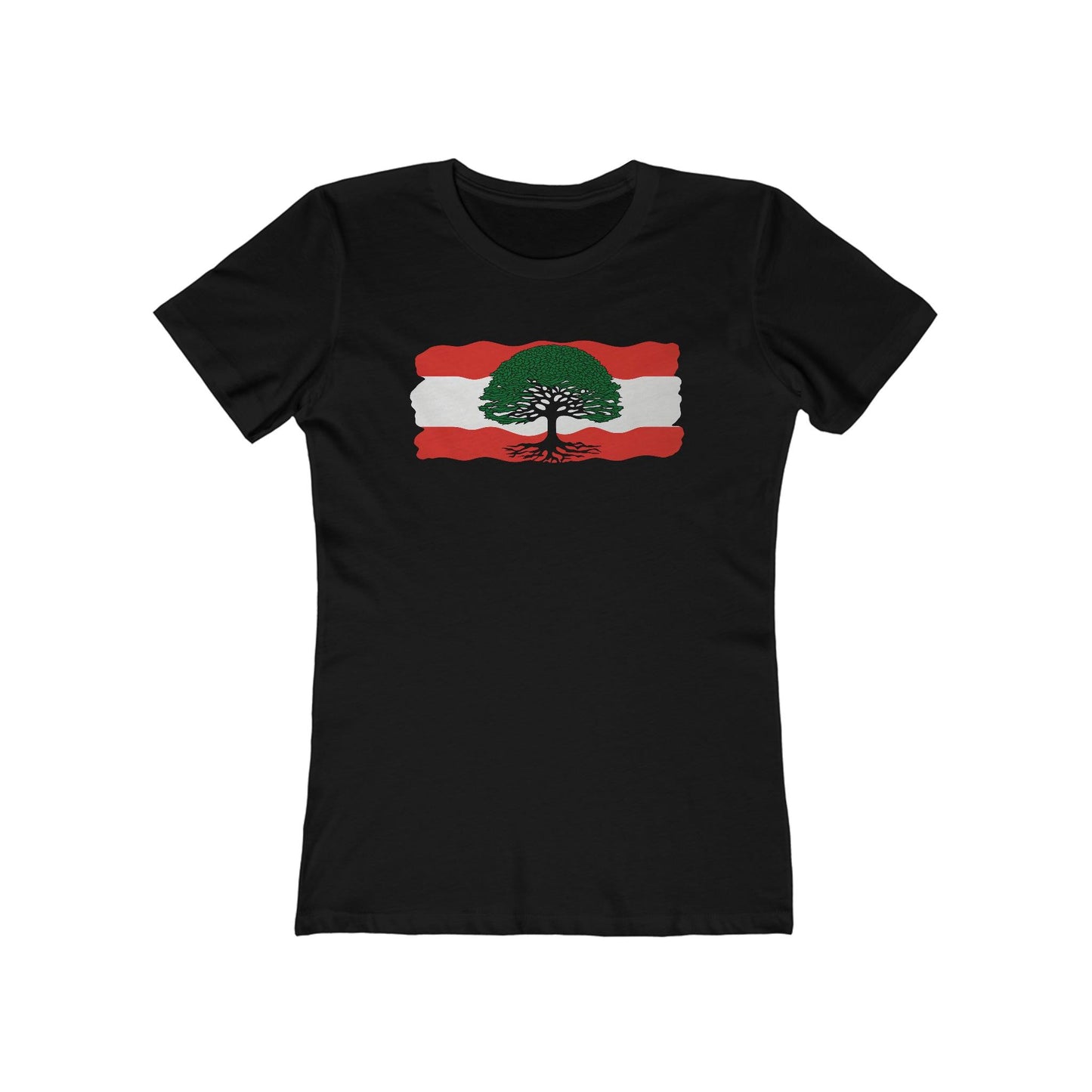 Paint Inspired Lebanese Flag T-Shirt - faithwear