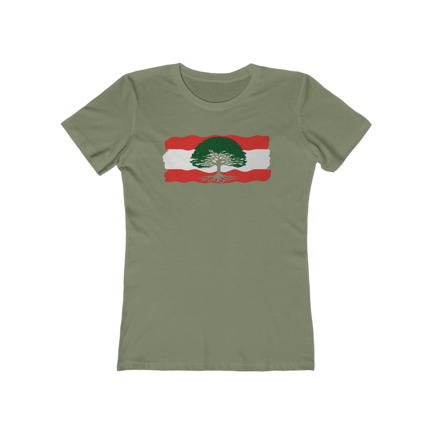 Paint Inspired Lebanese Flag T-Shirt - faithwear