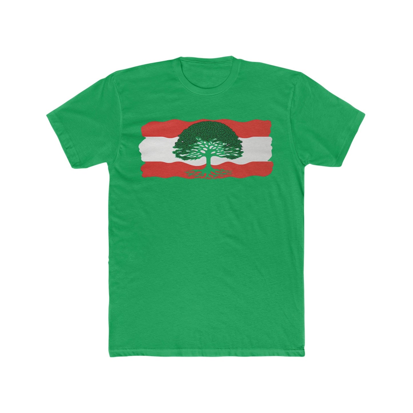 Paint Inspired Lebanese Flag T-Shirt - faithwear