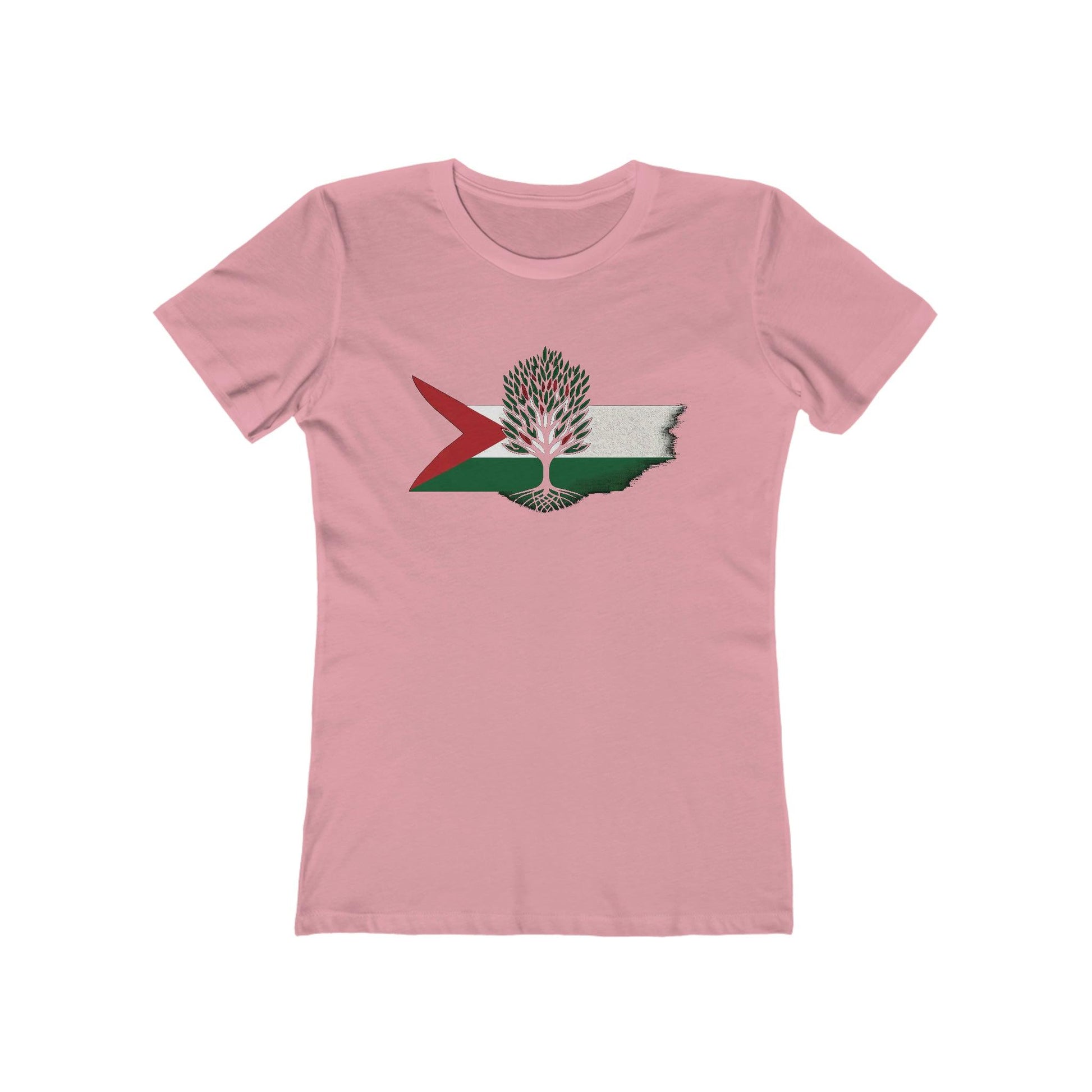 Palestine Flag with National Olive Tree T-Shirt - faithwear