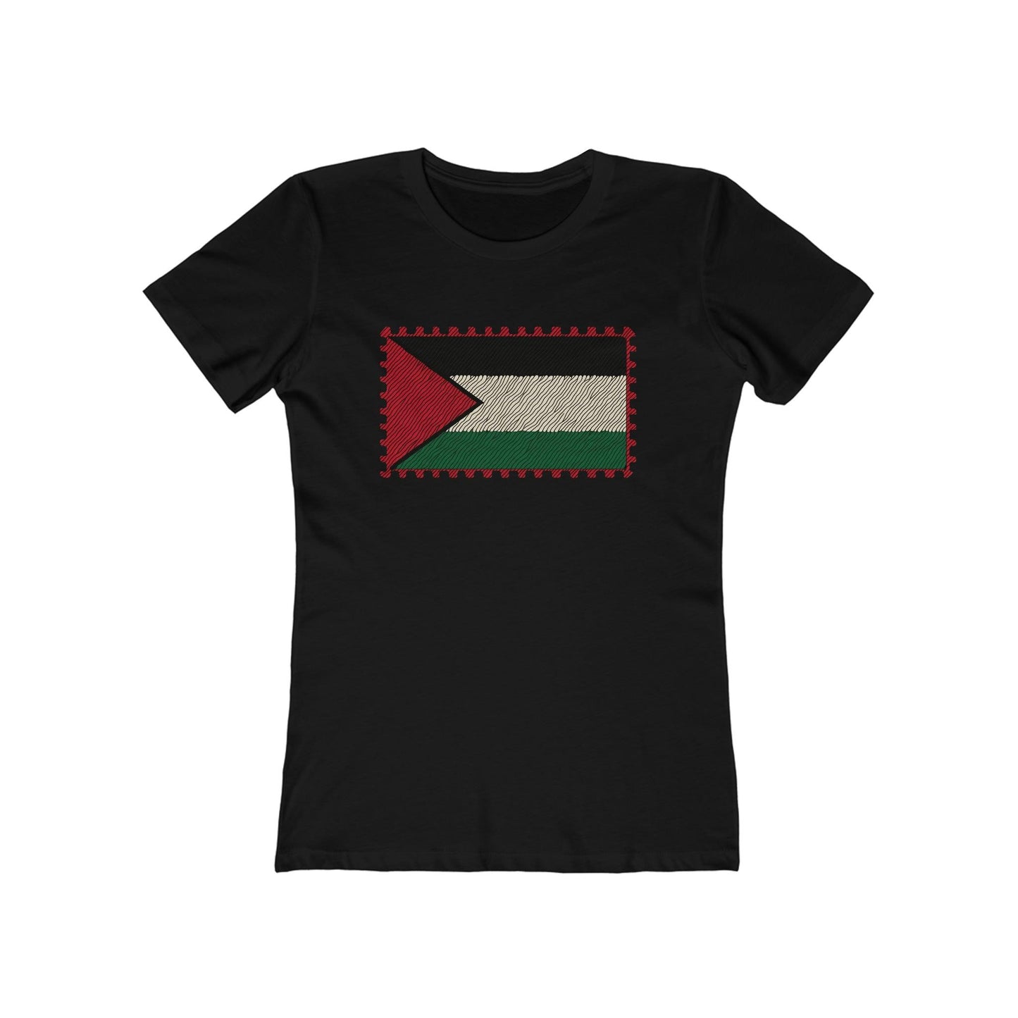 Palestine Stamp Flag T-Shirt - faithwear