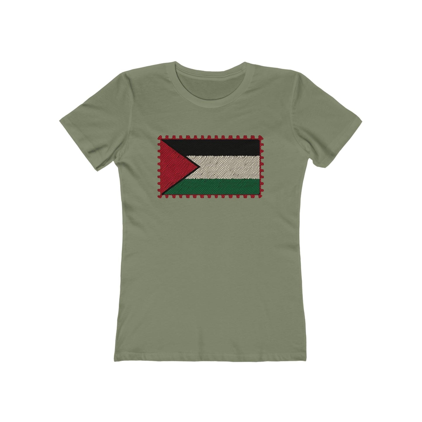 Palestine Stamp Flag T-Shirt - faithwear