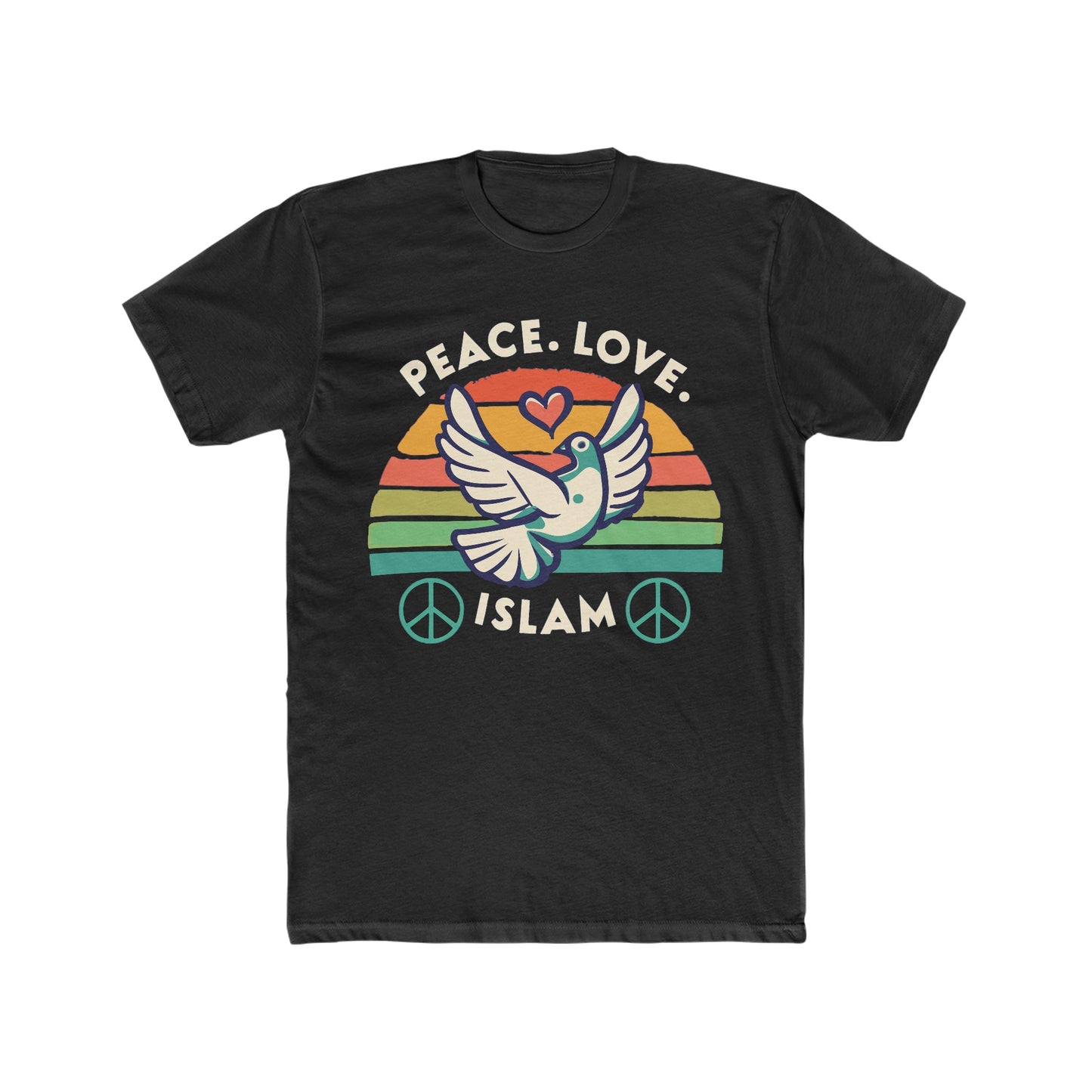 Spread Peace, Love, Islam Muslim T-Shirt - faithwear