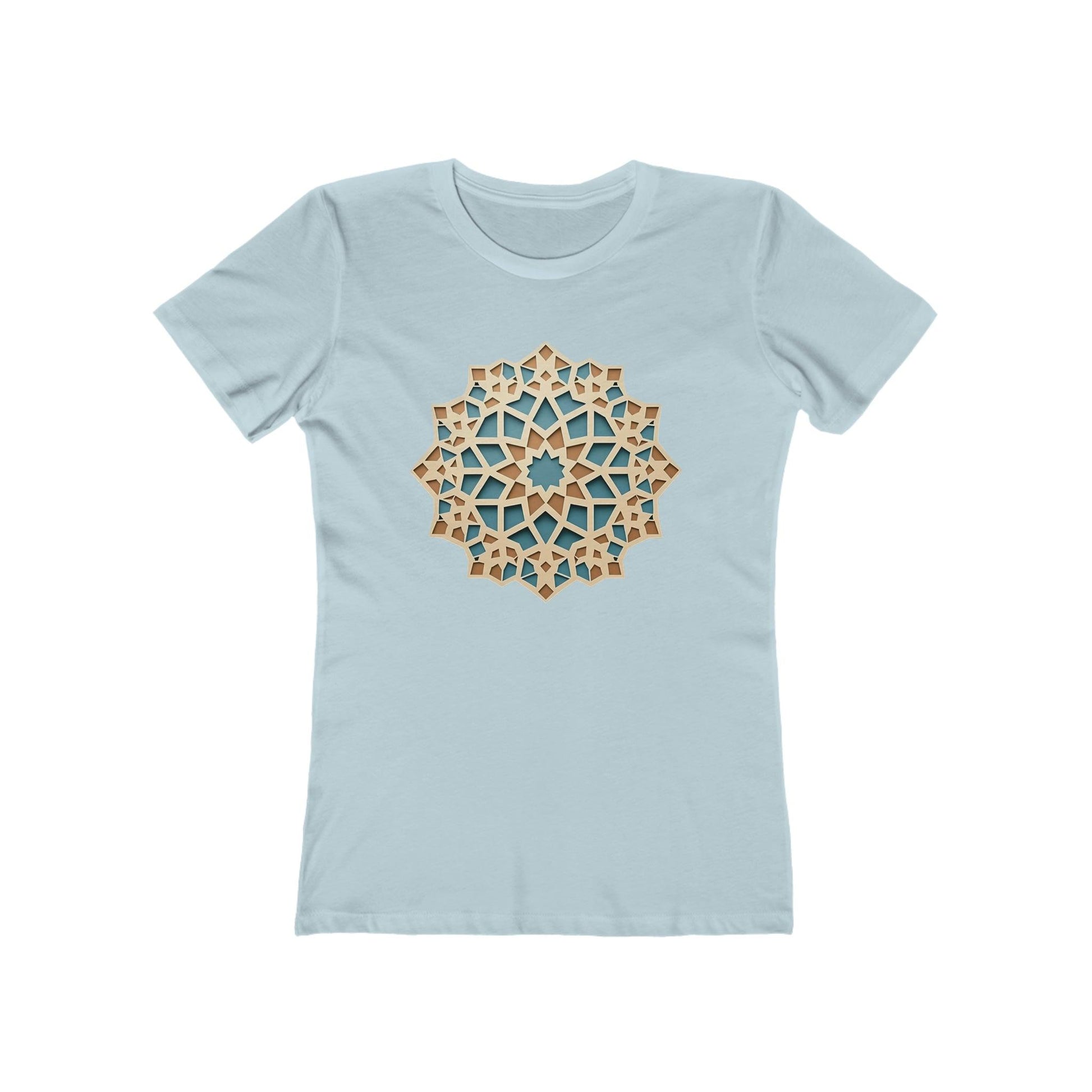 Stylish Pastel Girih Pattern T-Shirt - faithwear