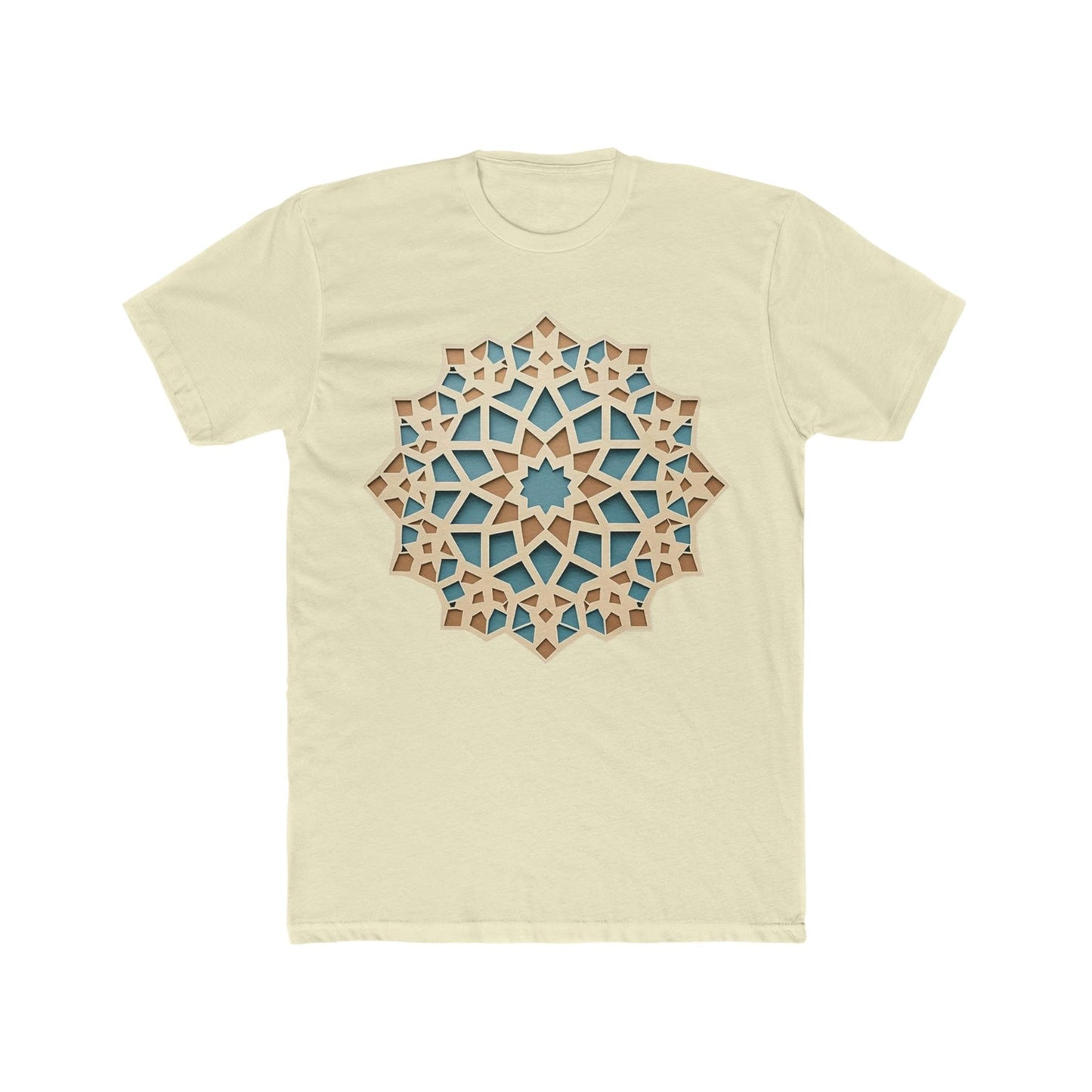 Stylish Pastel Girih Pattern T-Shirt - faithwear