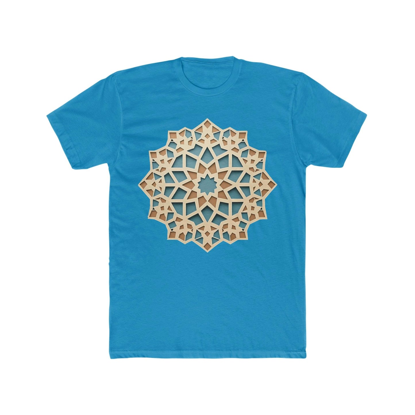 Stylish Pastel Girih Pattern T-Shirt - faithwear