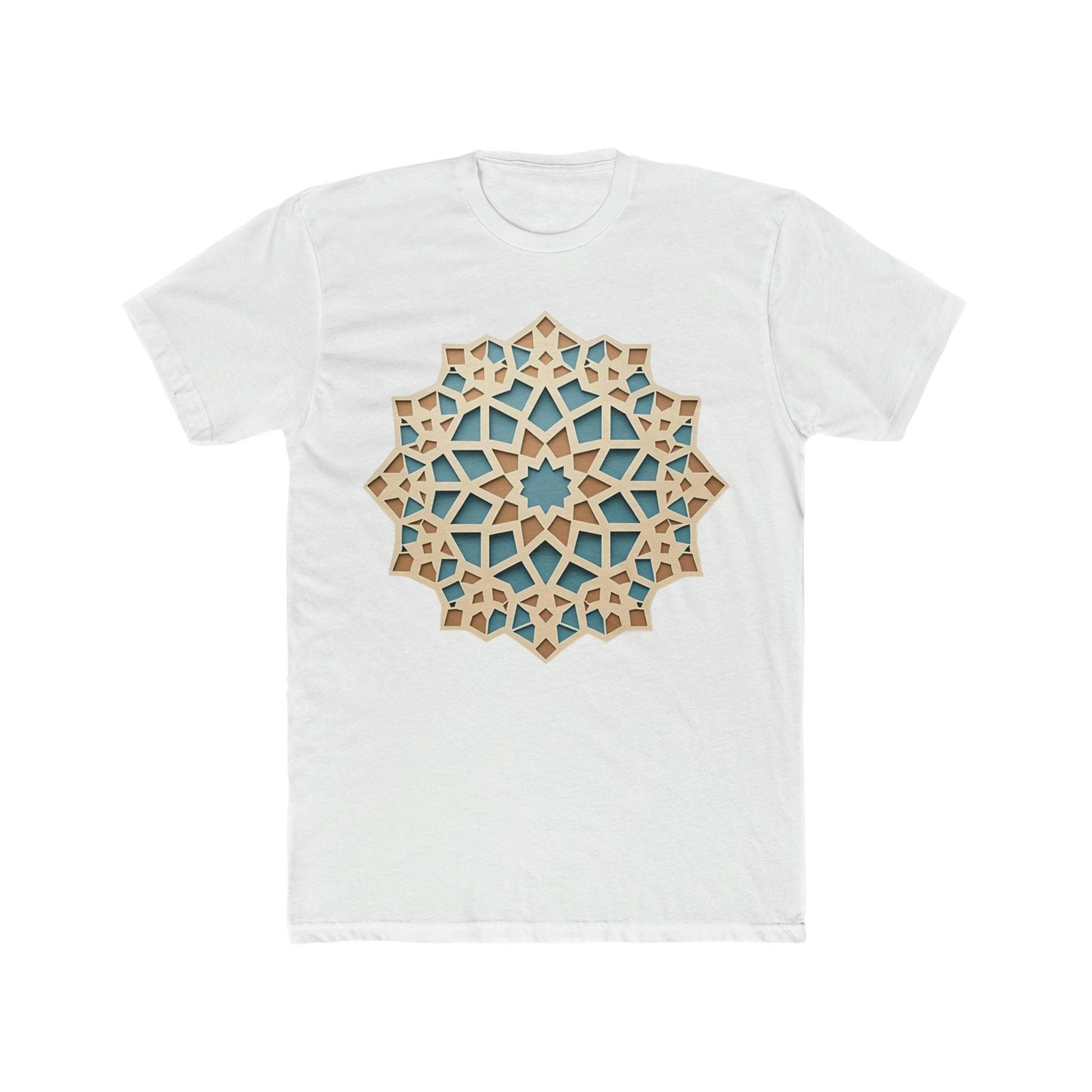 Stylish Pastel Girih Pattern T-Shirt - faithwear