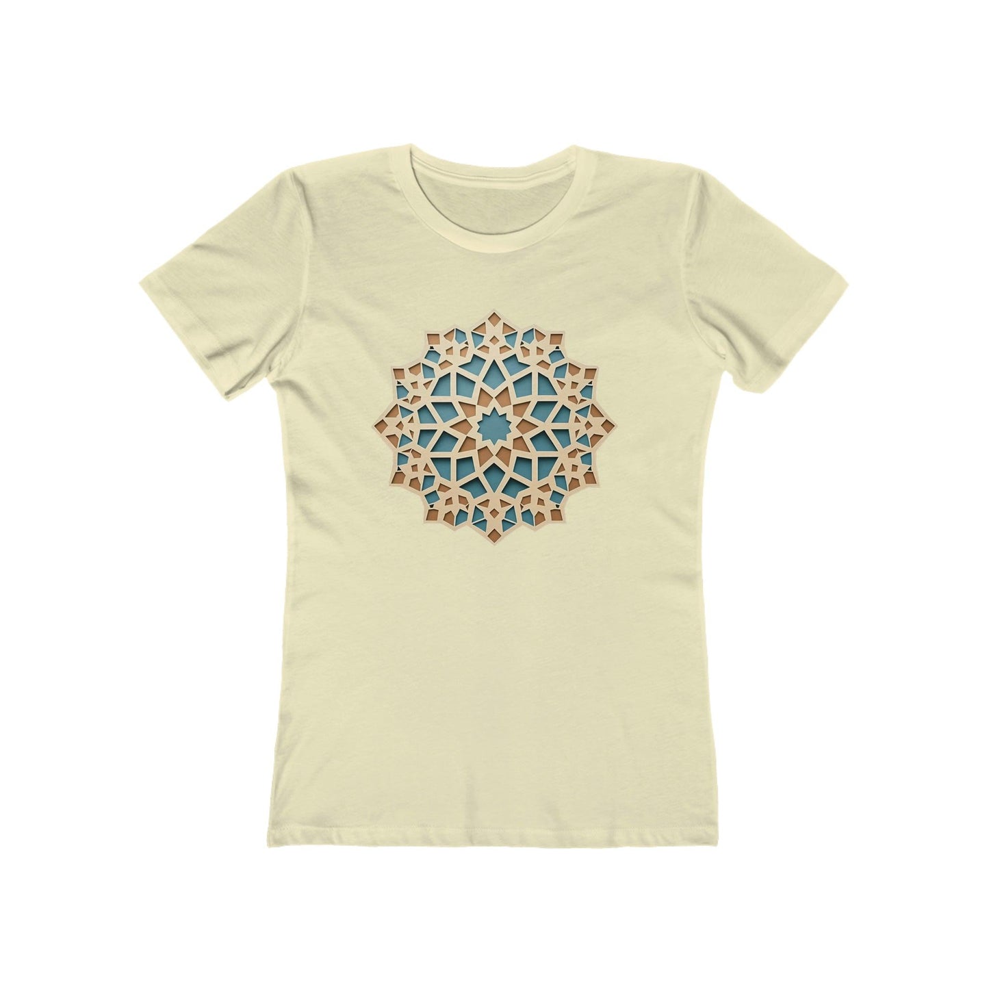 Stylish Pastel Girih Pattern T-Shirt - faithwear