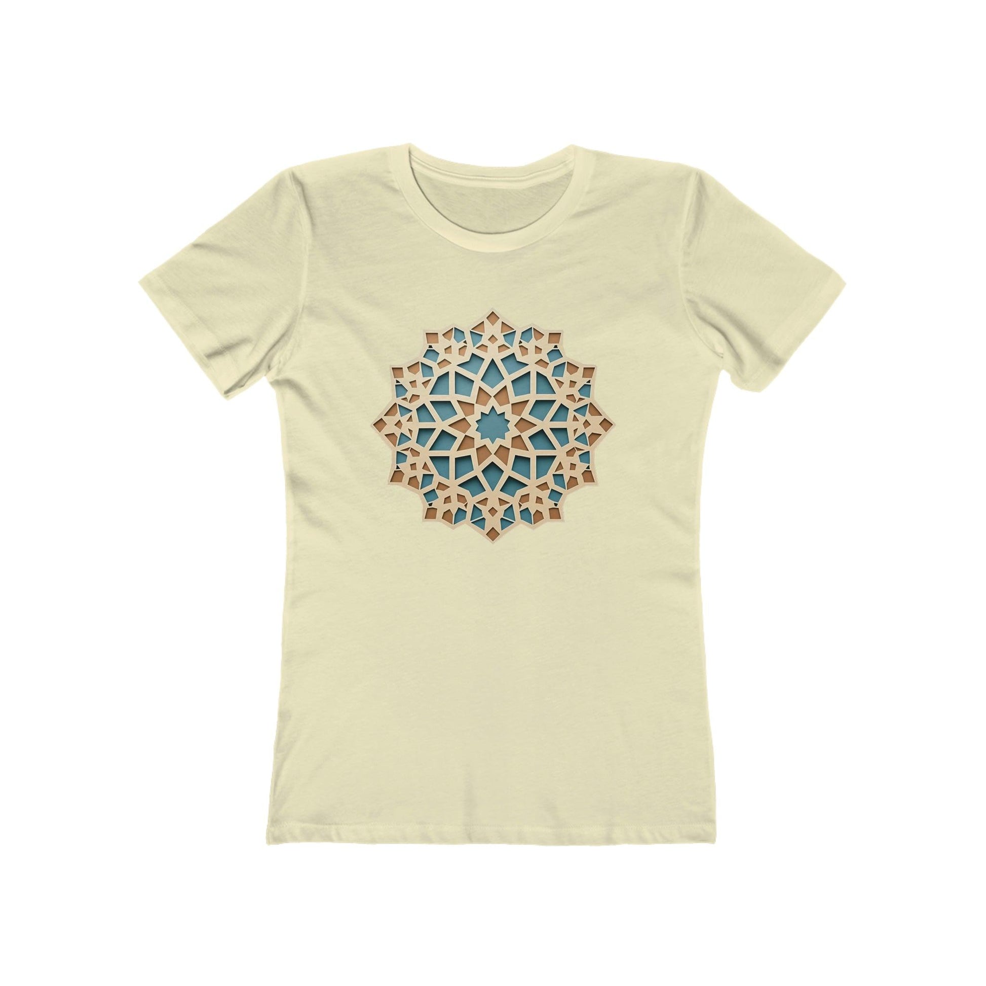 Stylish Pastel Girih Pattern T-Shirt - faithwear