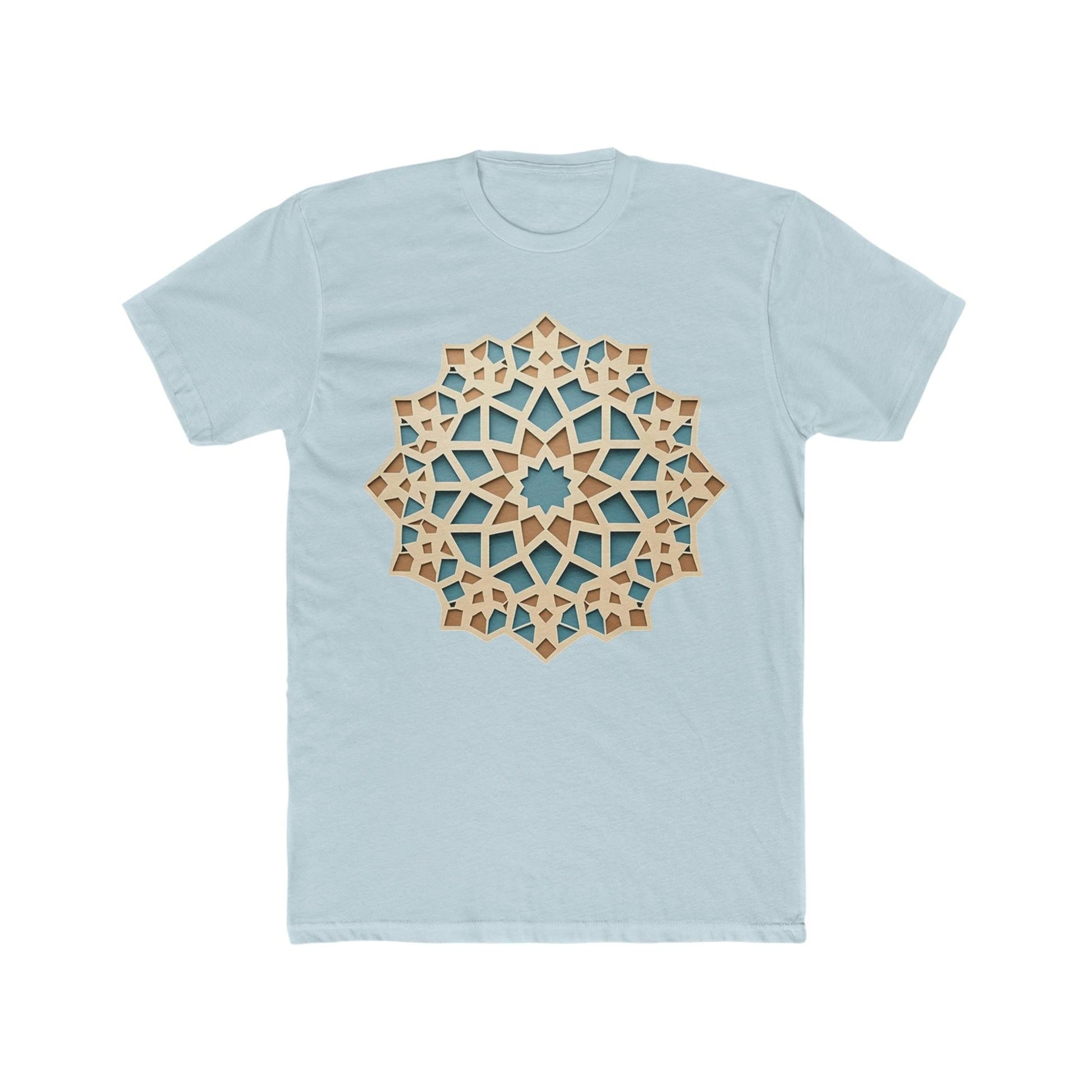 Stylish Pastel Girih Pattern T-Shirt - faithwear