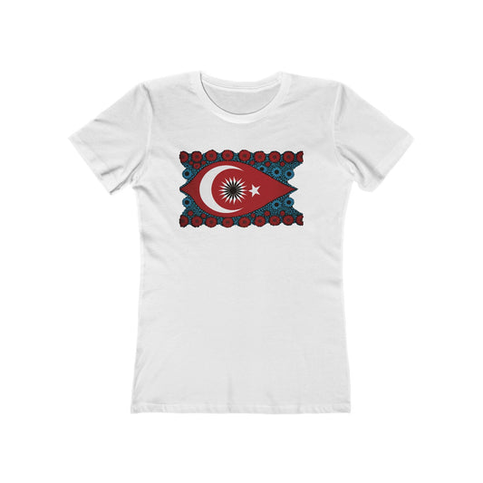 Turkish Artsy Eye Shaped Flag T-Shirt for Women - faithwear